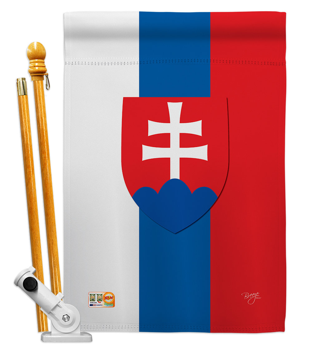 Breeze Decor Slovakia Flags Of The World Nationality Impressions Decorative Verticalflag Set Wayfair