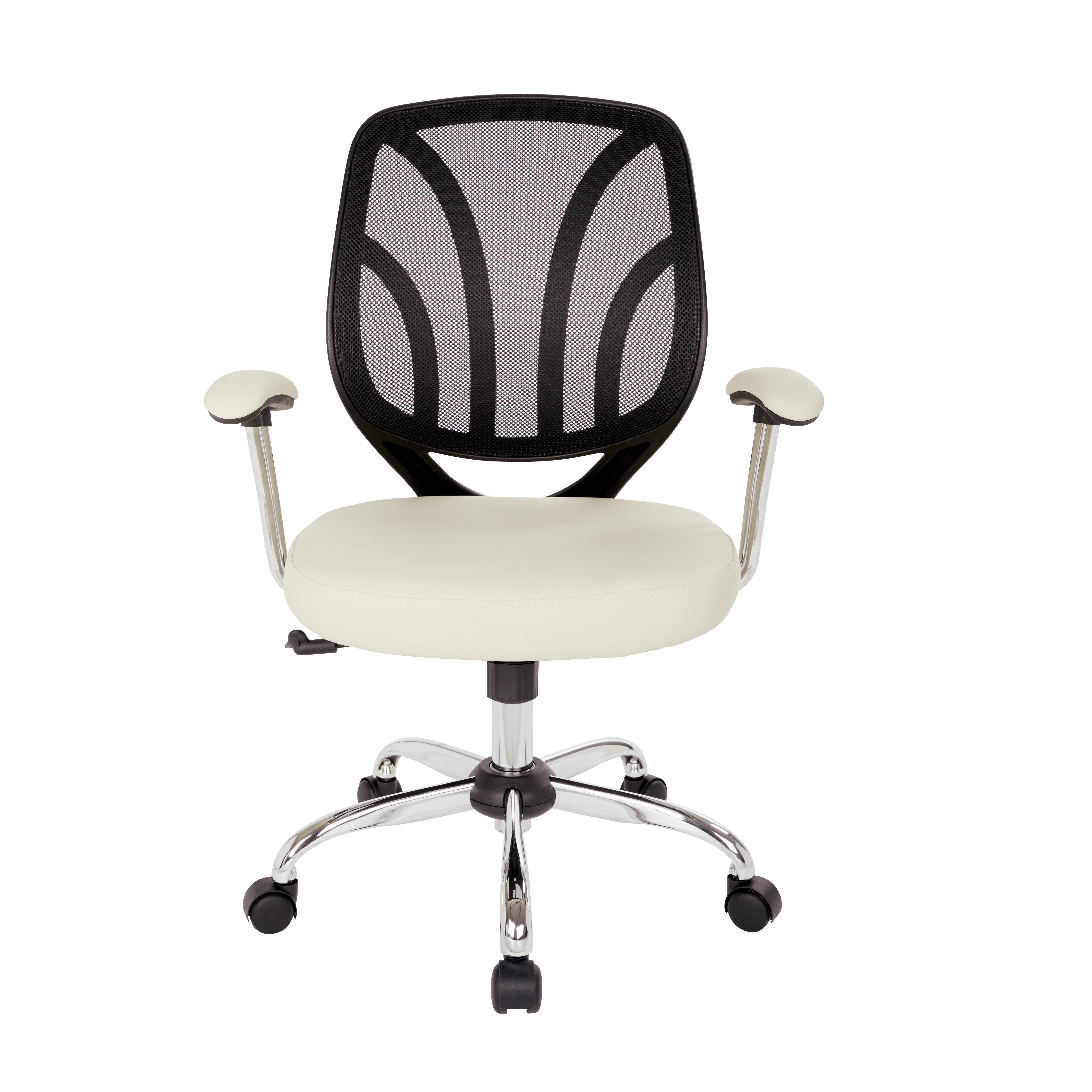 cream mesh office chair