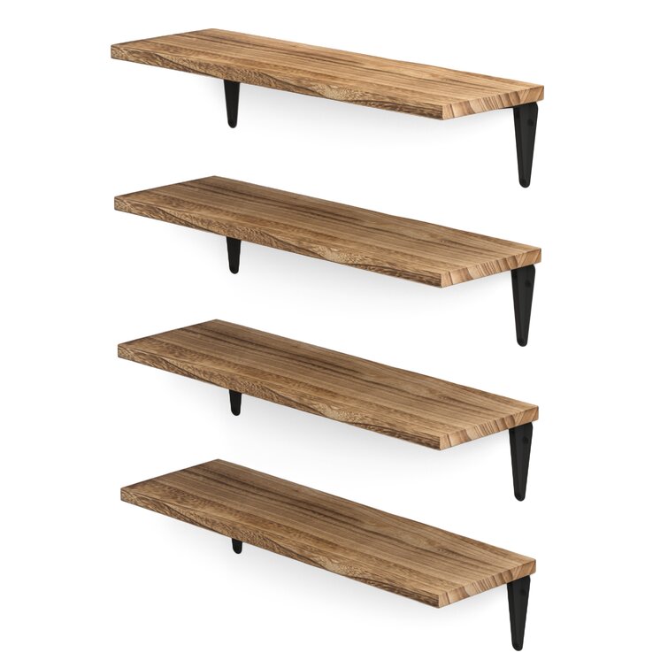 Laurel Foundry Modern Farmhouse Nieves Solid Wood Bracket Shelf ...