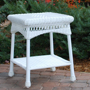 White Wicker Accent Tables Wayfair Quickview