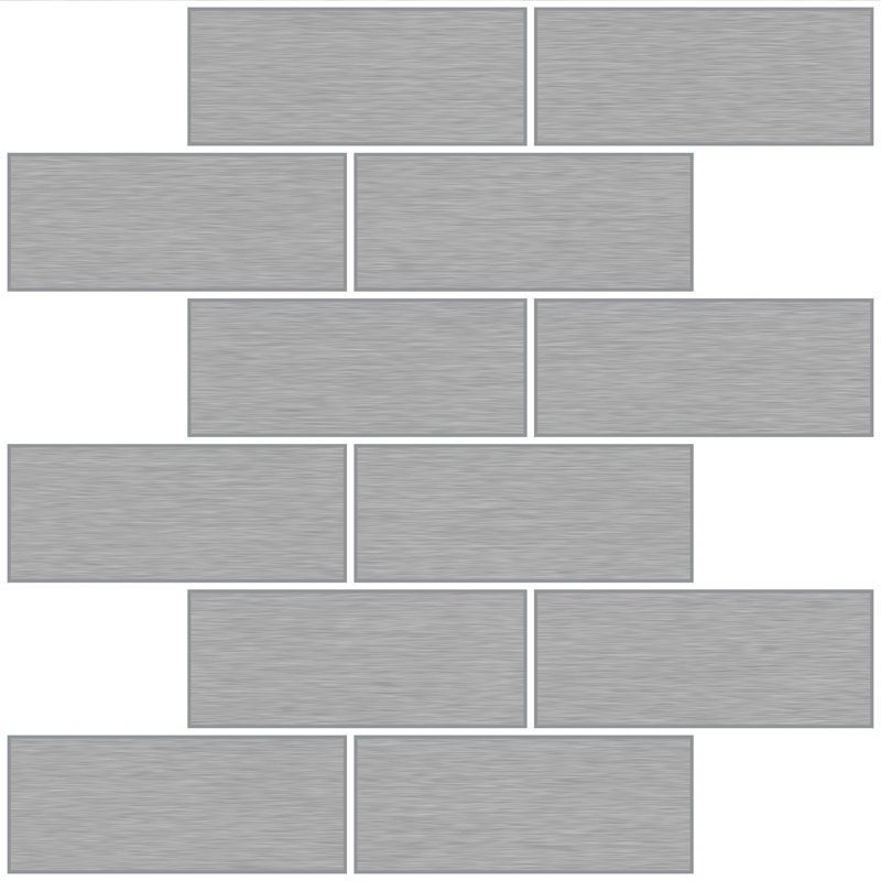 Wallpops Metro Brushed 10 X 10 Resin Peel Stick Backsplash Panel In Grey Reviews Wayfair Ca Backsplashes guard your walls against kitchen messes. wayfair ca