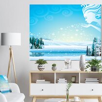 Light-Up Winter Forest Scene "WE BELIEVE" Christmas Canvas Wall Art with Hooks 