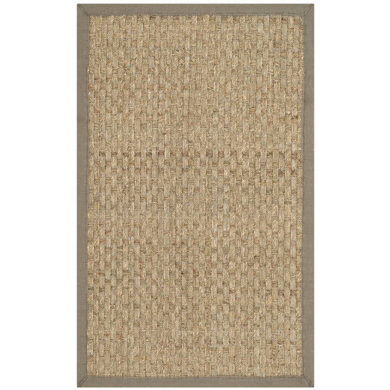 Safavieh Natural Fiber Handmade Bamboo Slat Seagrass Natural Area