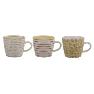 Floressa 3 Piece Ceramic Mugs Set