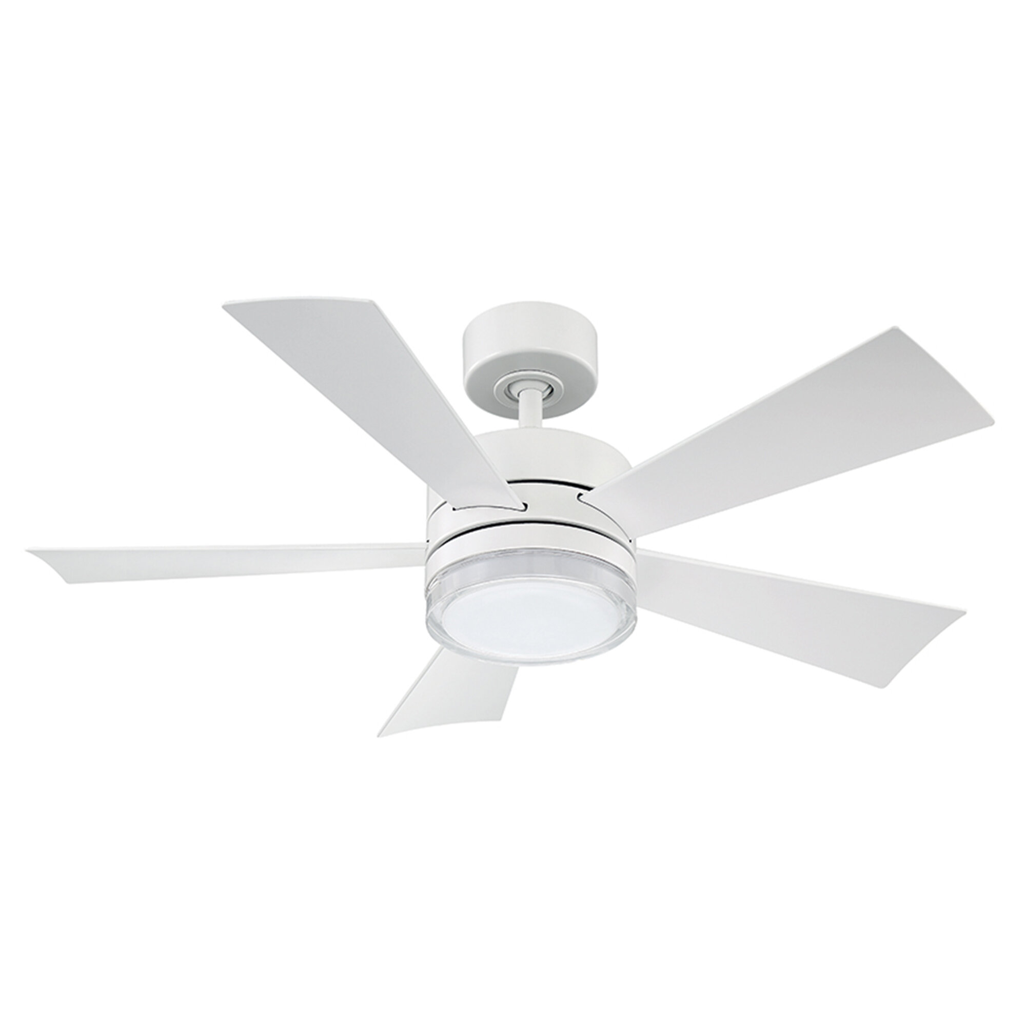 Modern Forms Wynd 5 Blade Outdoor Led Smart Standard Ceiling Fan With Remote Control And Light Kit Included Reviews Wayfair