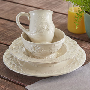 Trufant 16 Piece Dinnerware Set, Service for 4