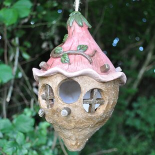 Pink Flower Bulb Hanging Bird House By Sol 72 Outdoor