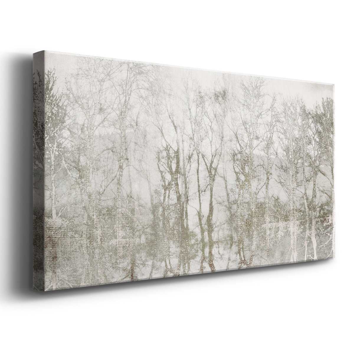 Ebern Designs Shimmering Trees - Wrapped Canvas Print | Wayfair