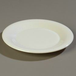 Carlisle Food Service Products Sierrus 10.5" Melamine Wide Rim Dinner Plate (Set of 12)  Color: White