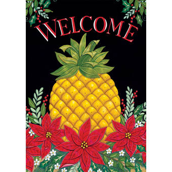 Caroline S Treasures Polyester 40 X 28 Po Ananas Drapeau Maison Wayfair Ca