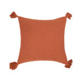 burnt orange and grey throw pillows