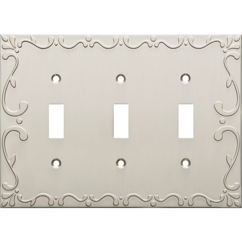 Classic Lace 3 Gang Toggle Light Switch Wall Plate