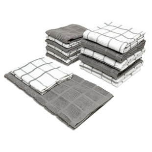 Grey Kitchen Towels You Ll Love Wayfair Quickview
