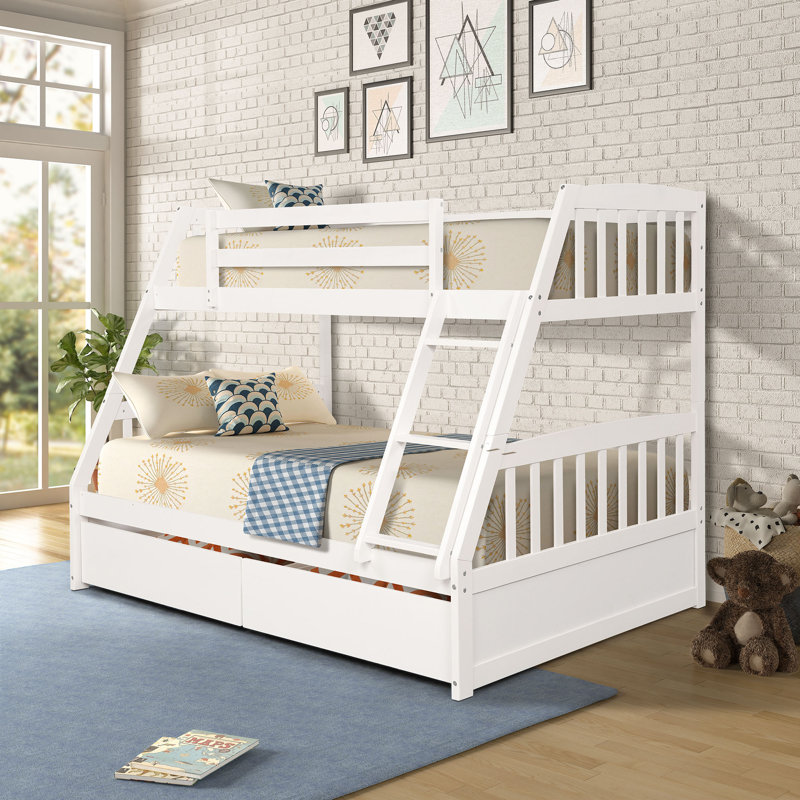 Harriet Bee Renee Twin Over Full Bunk Bed With 2 Drawers Reviews Wayfair