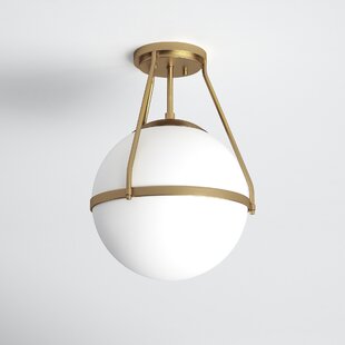 mark 1 light semi flush mount