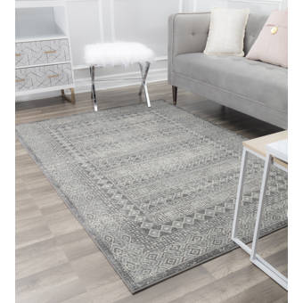 Orren Ellis Debord Blue Ivory Gray Area Rug Reviews Wayfair
