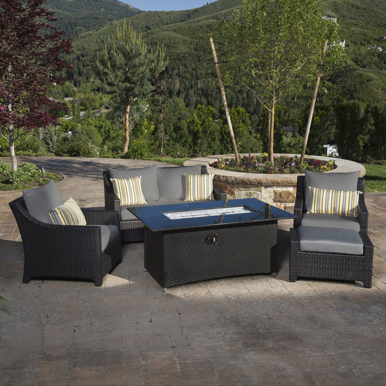 northridge 5 piece conversation set with cushions
