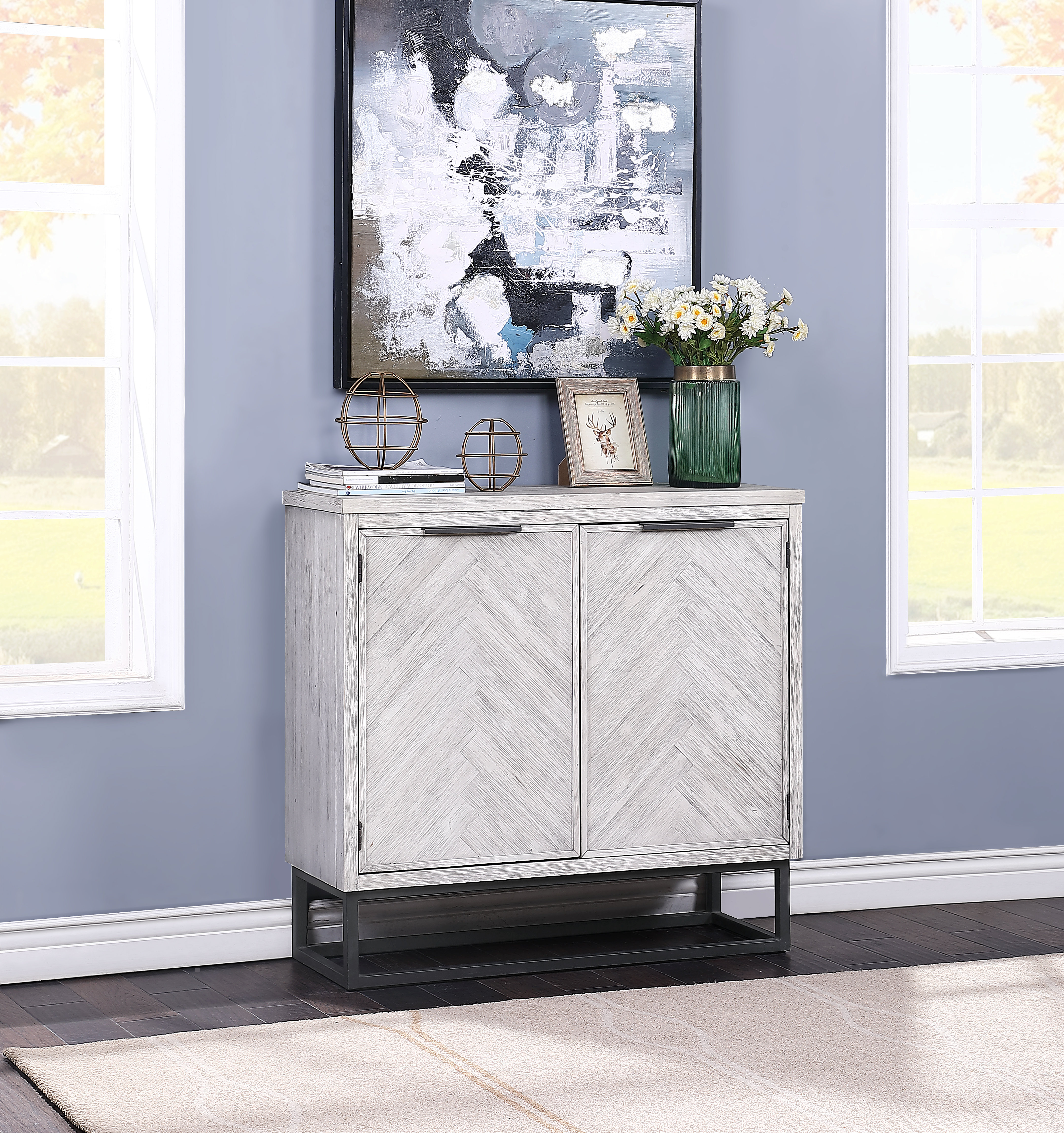 Mistana Kaelyn Iron 2 Door Accent Cabinet Reviews Wayfair