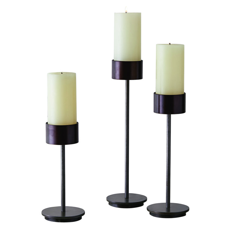 Studio A 3 Piece Iron Candlestick Set Perigold