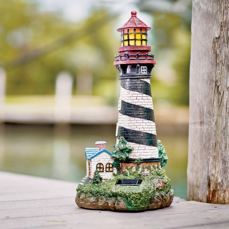Breakwater Bay Groton Garden Lighthouse Decorative Lantern ...