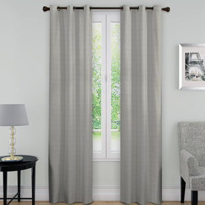 Pottersmoor Solid Blackout Thermal Grommet Single Curtain Panel