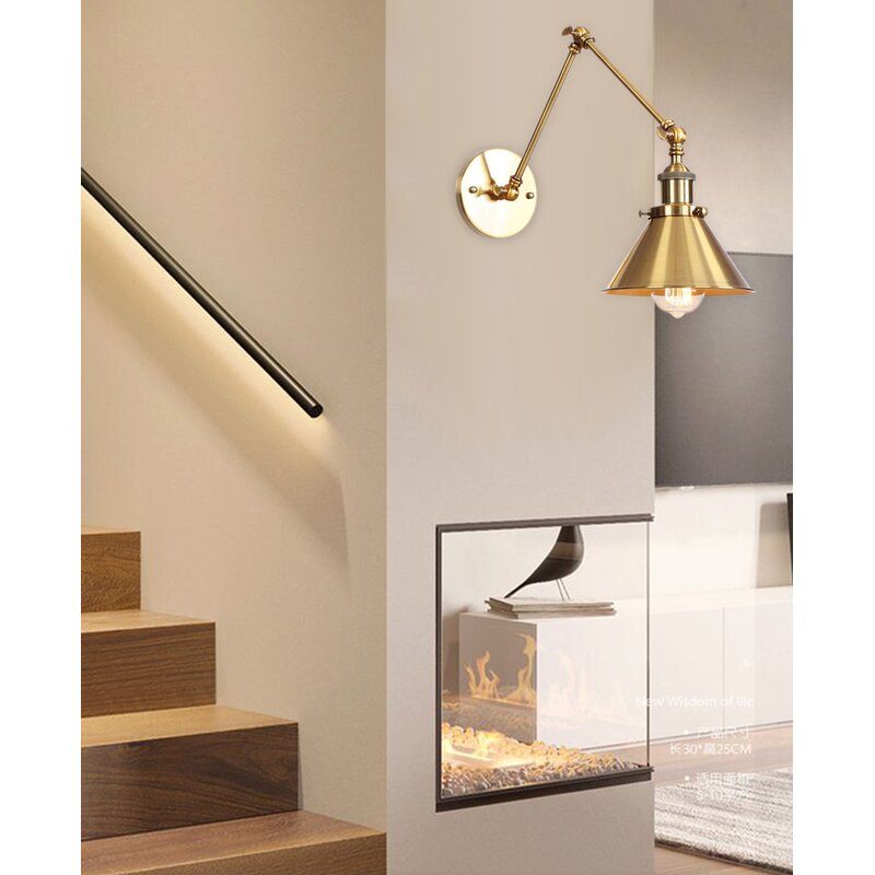 adjustable arm sconce