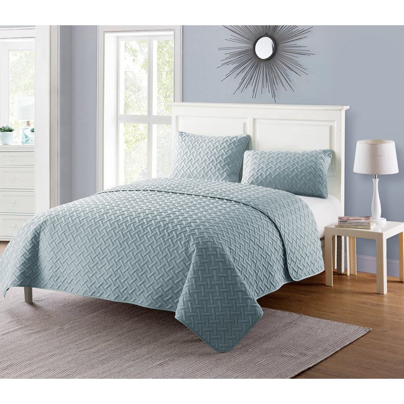 The Twillery Co Ensemble De Couvre Lit Reversible A Motif Geometrique 2 Pieces Pederson Et Commentaires Wayfair Ca