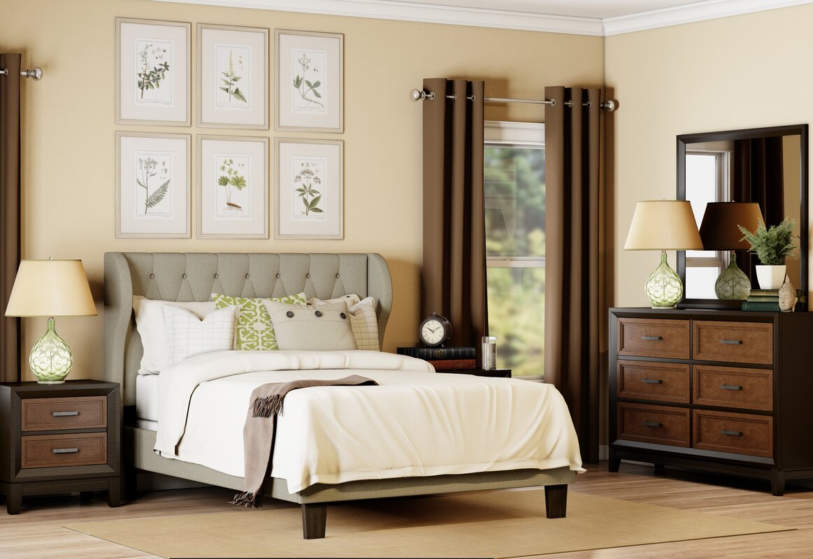 Darby Home Co Queen Upholstered Panel Bed