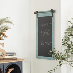 Wall Mounted Wood Framed Chalkboard Memo Message Board Erasable Store Sign 
