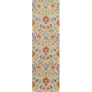 Anaya Hand-Tuftedu00a0Beige/Green Area Rug