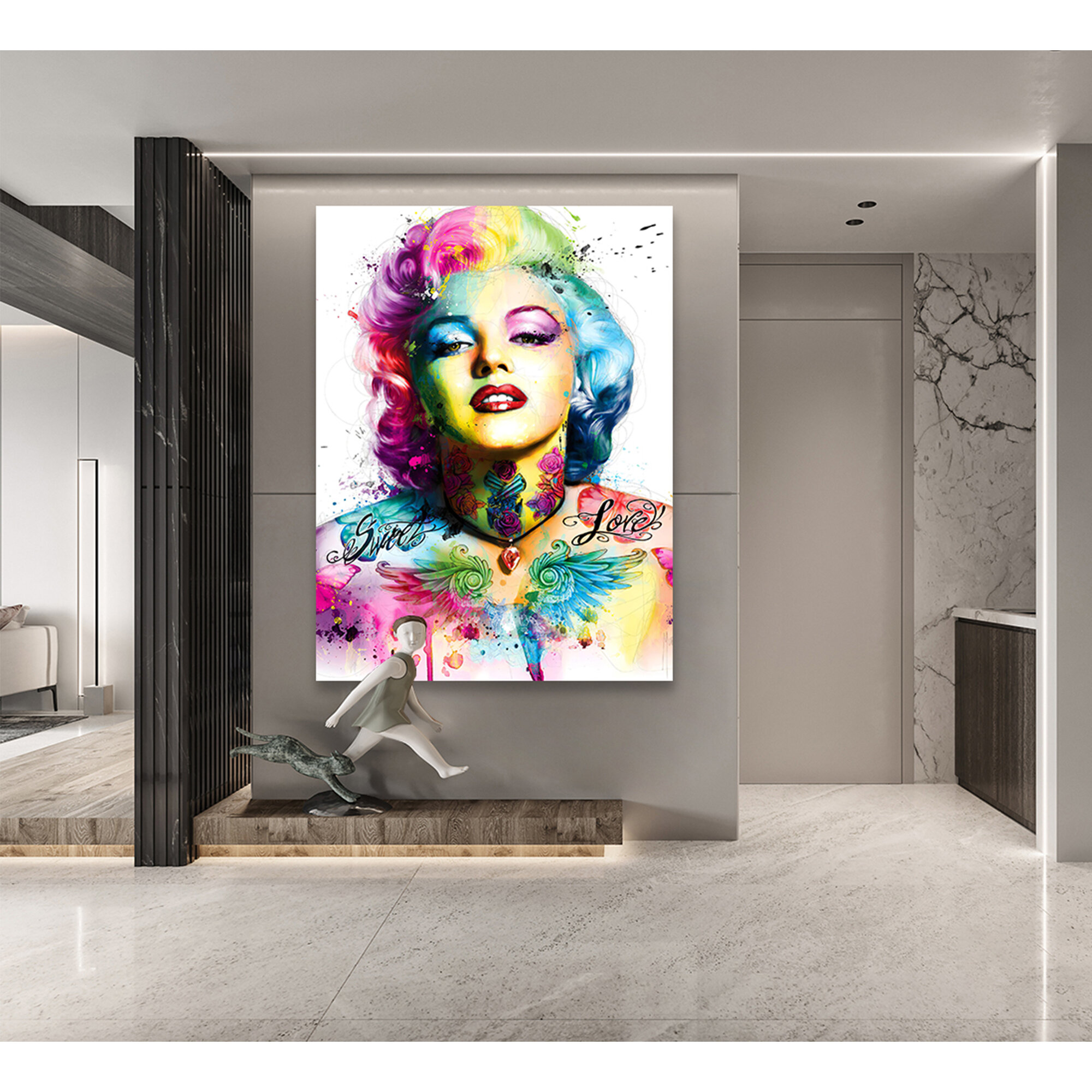 Razernij leerplan kanker Rosdorf Park Marilyn Monroe Canvas Wall Art Print Painting Canvas Vogue  Poster With Framed Ready To Hang For Living Room Wall Decor Gift Bedroom  Dressing Room, 1.5 Inch Thick Frame - Wrapped