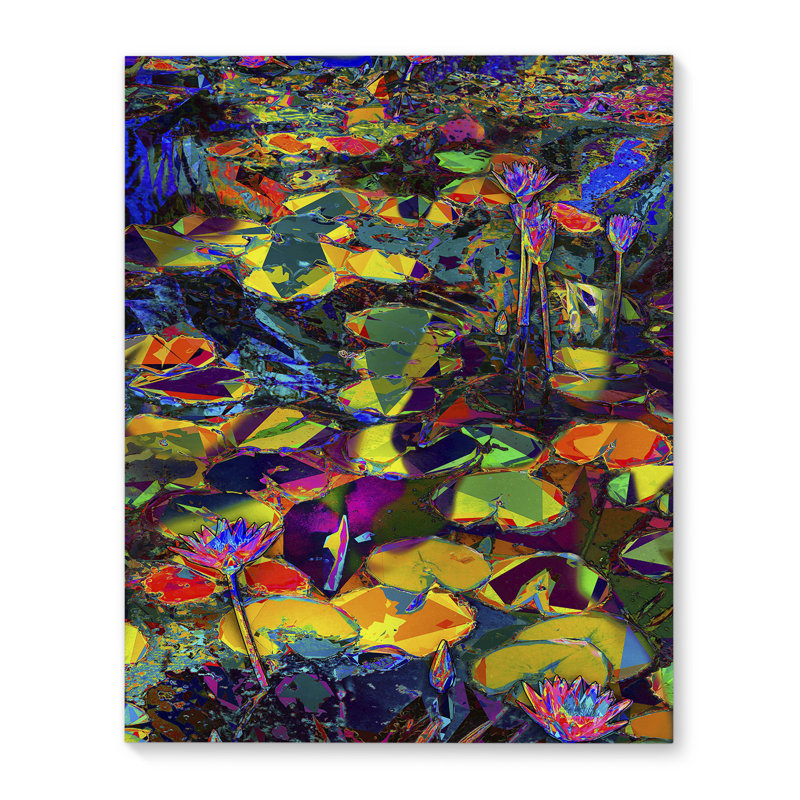 Latitude Run Water Lilies At The Miami Beach Botanical Wrapped Canvas Painting Print Wayfair Ca