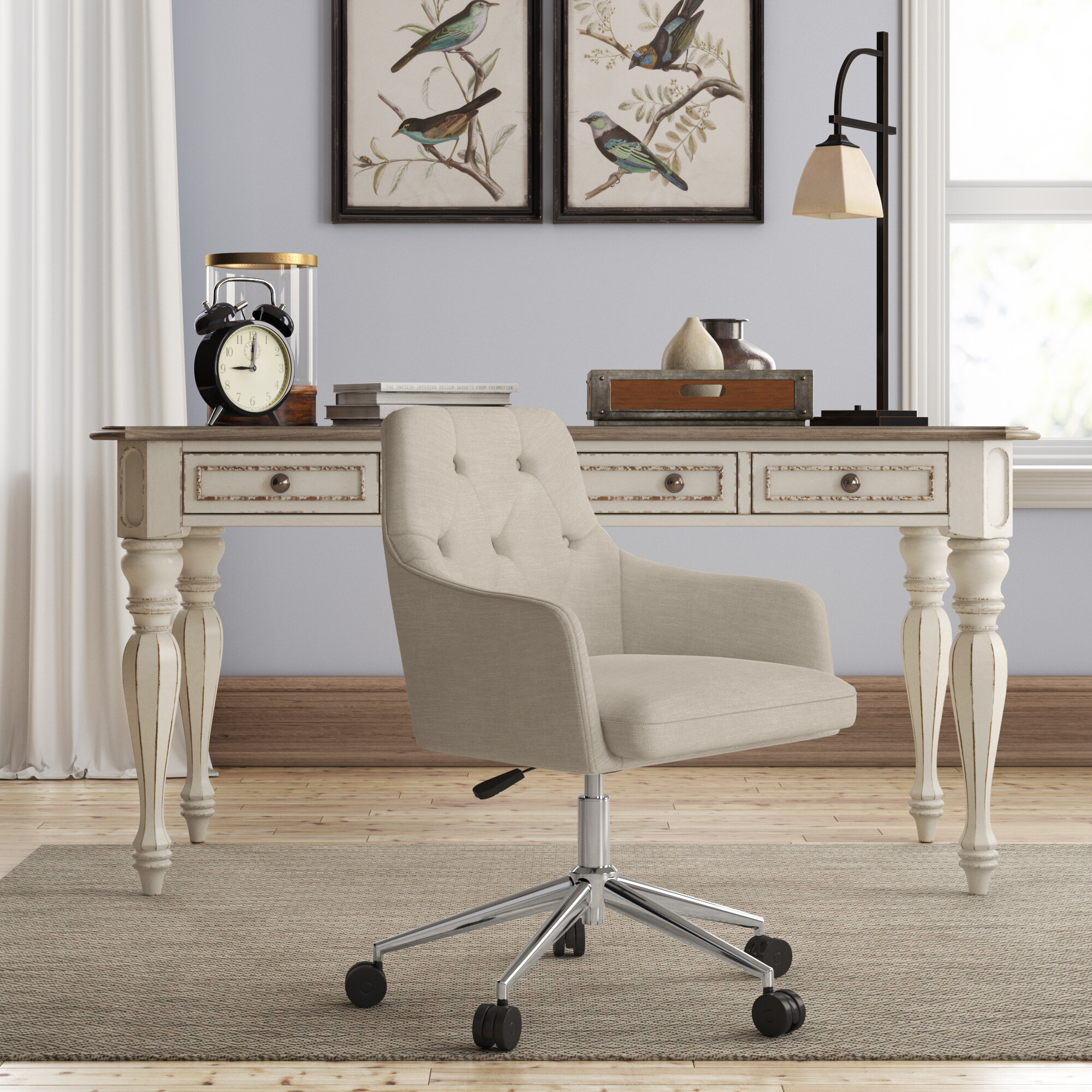 bilger linen task chair