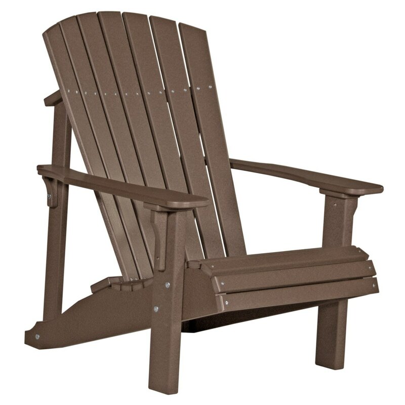 Ebern Designs Lechiaro Deluxe Plastic Adirondack Chair Wayfair