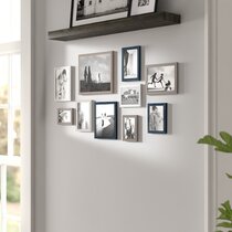 Set of 10 Wooden Wood Effect Multi Picture Photo Frames Home Wall Hanging Frames 