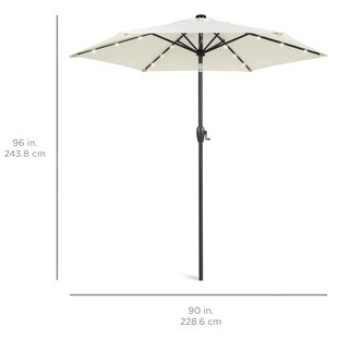 11ft Solar Umbrella Wayfair