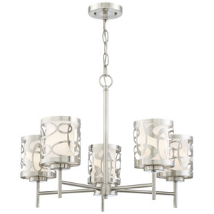 Go to store & view more images 5 Light Drum Chandelier by George Kovacs by Minka
