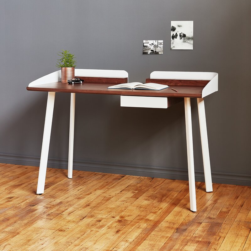 Gus Modern Gander Solid Wood Desk Wayfair