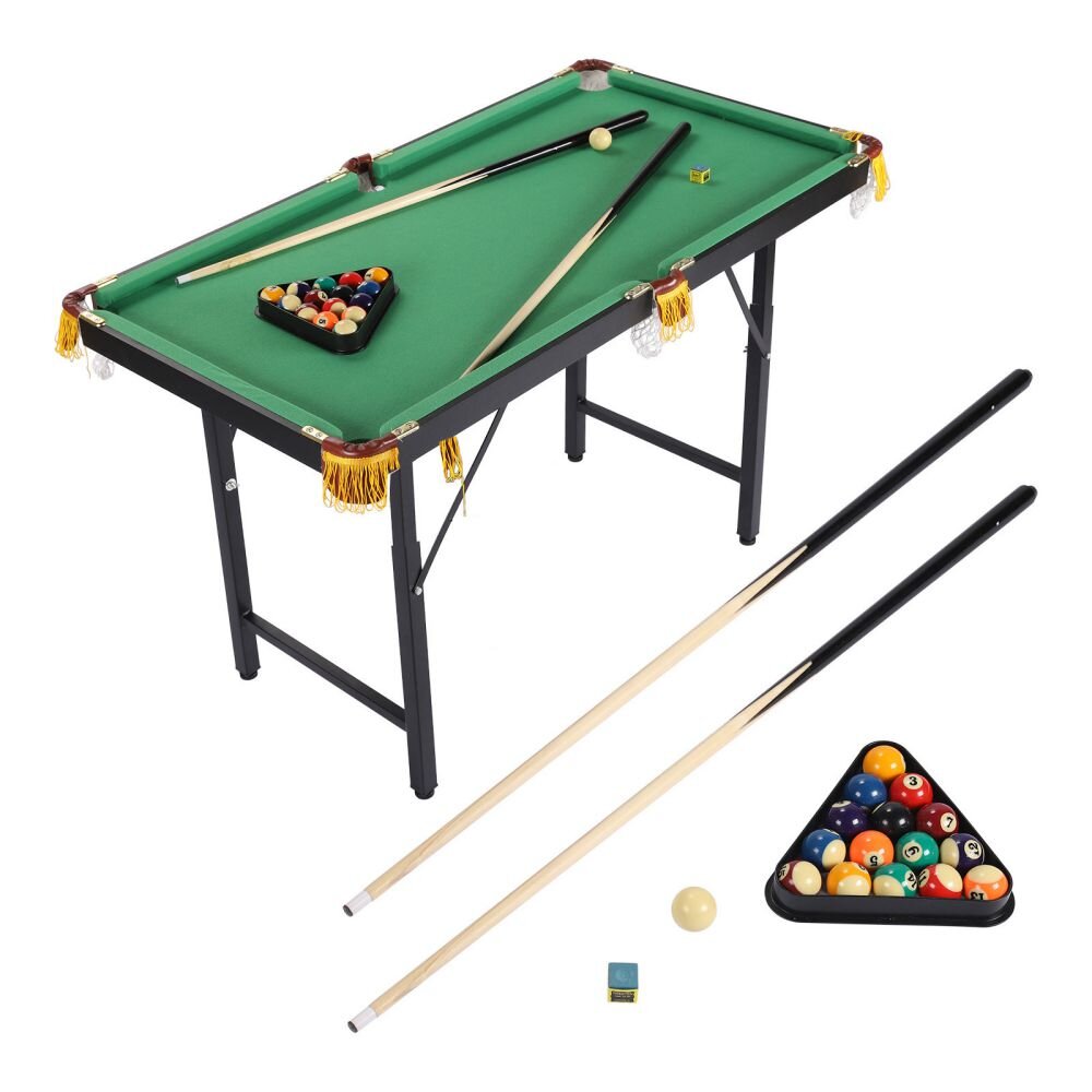 Oyam Inc 47 Inch Folding Billiards Table Pool Game Table With Adjustable Height Wayfair