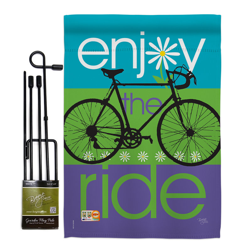 green and purple bike