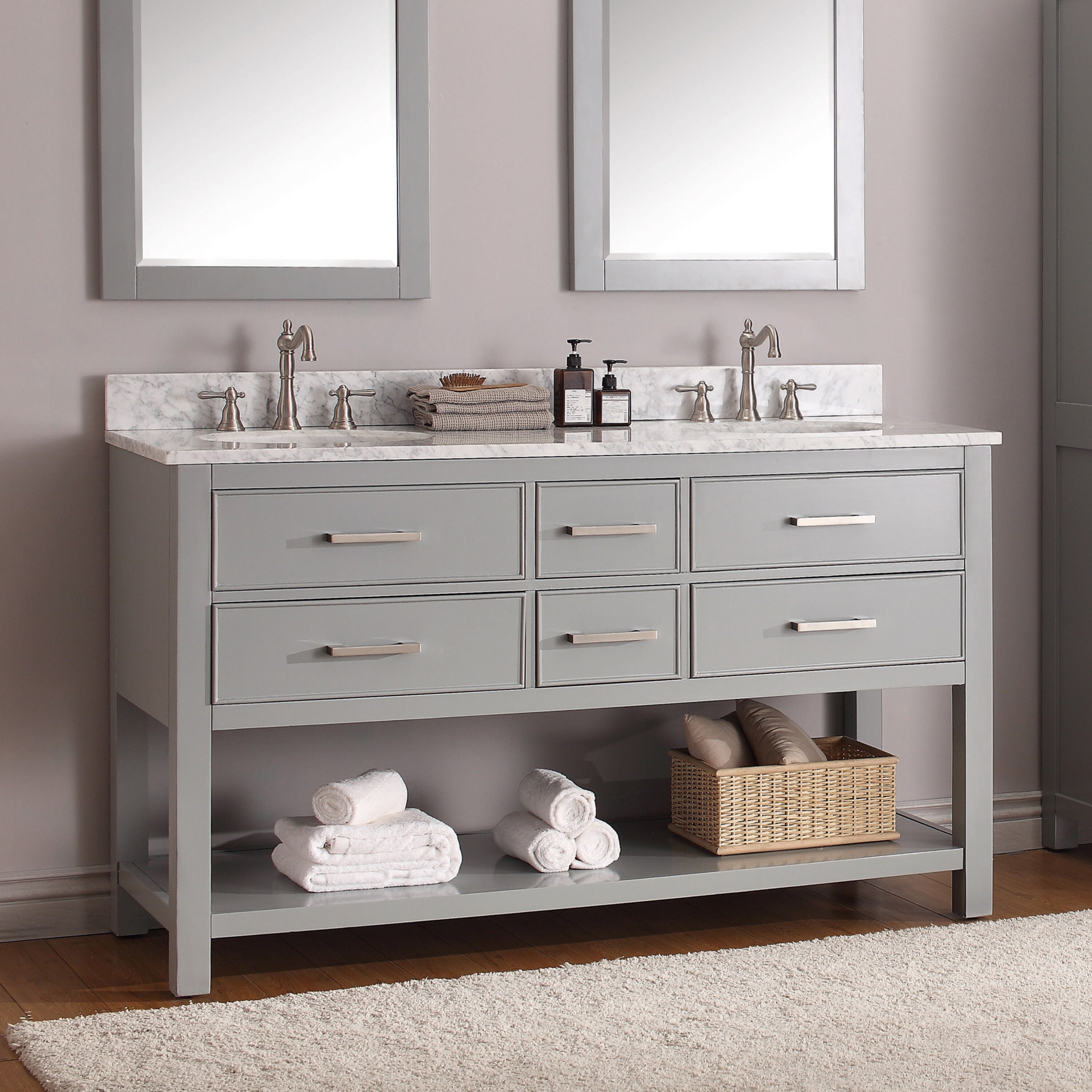 Avanity Brooks 61 Double Bathroom Vanity Set Wayfair