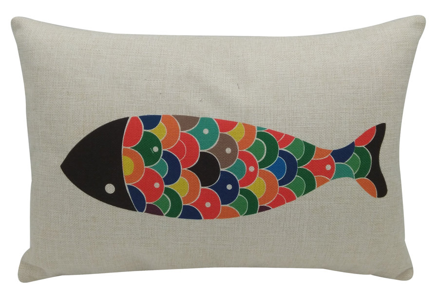 fish throw pillow
