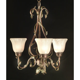 Go to store & view more images 3-Light Shaded Chandelier by JB Hirsch Home Decor