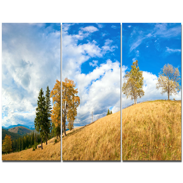 Designart Mountain Autumn Panorama Photographic Print Multi Piece Image On Canvas Wayfair