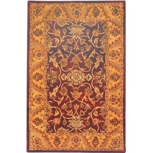 Golden Jaipur Burgundy/Gold Area Rug