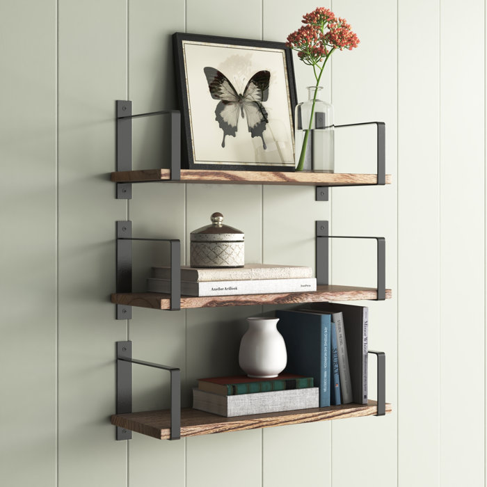 Laurel Foundry Modern Farmhouse Ternate Solid Wood Bracket Shelf ...