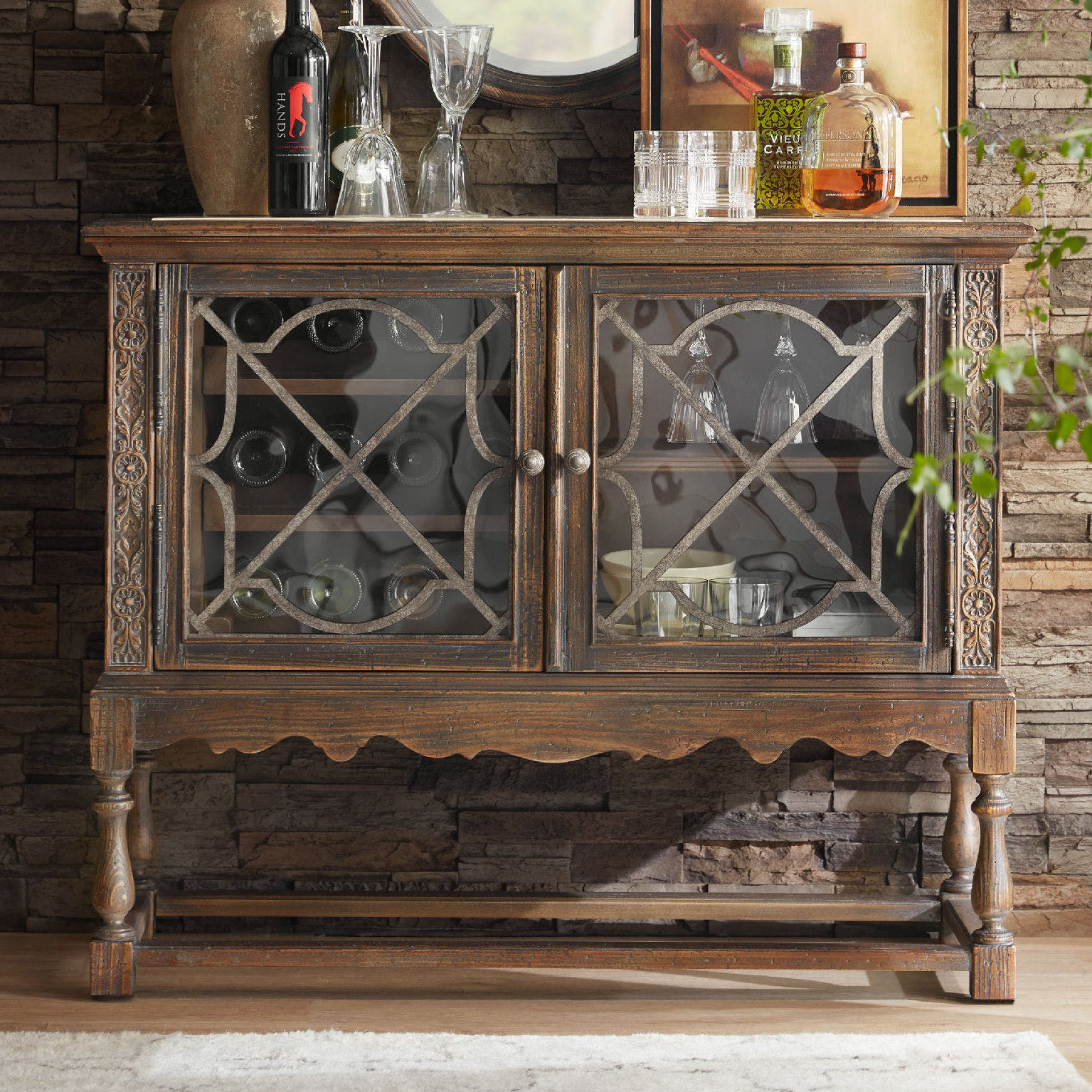 Oak Bar Wine Cabinets You Ll Love In 2021 Wayfair