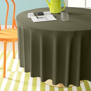 Polyester Poplin Tablecloth 51-Inch Round Charcoal outdoor decorations 