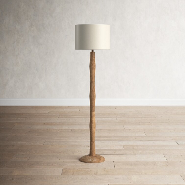 solid wood floor lamp