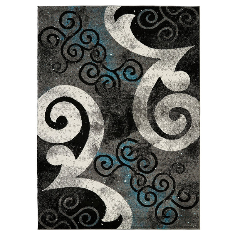 Ebern Designs Boyster Abstract Swirl Gray Blue Area Rug Wayfair Great savings & free delivery / collection on many items. wayfair